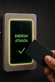O cartão liga a casa