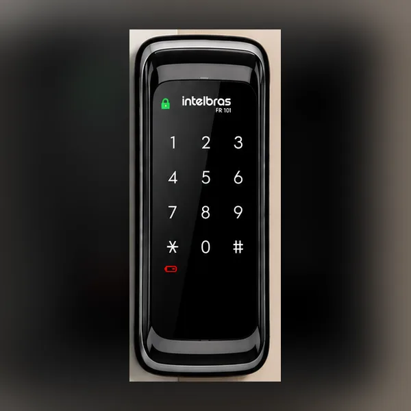 Fechadura digital de sobrepor Intelbras FR 101 com teclado touch